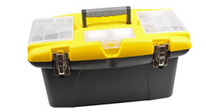 Stanley Plastic Black & Yellow  Tool Box With Lift Out Tray